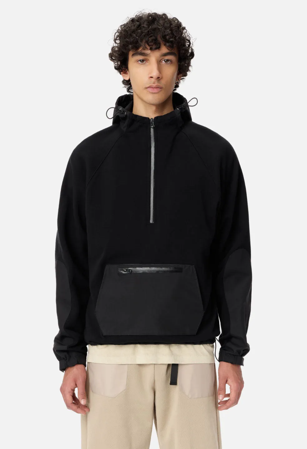 Waterproof Terry Anorak / Black