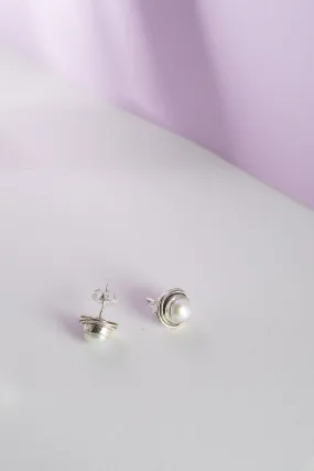 Whirlpool Gemstone Button Studs