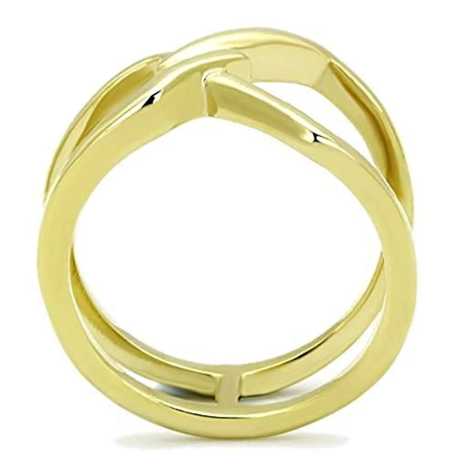 WildKlass Stainless Steel Ring IP Gold Women