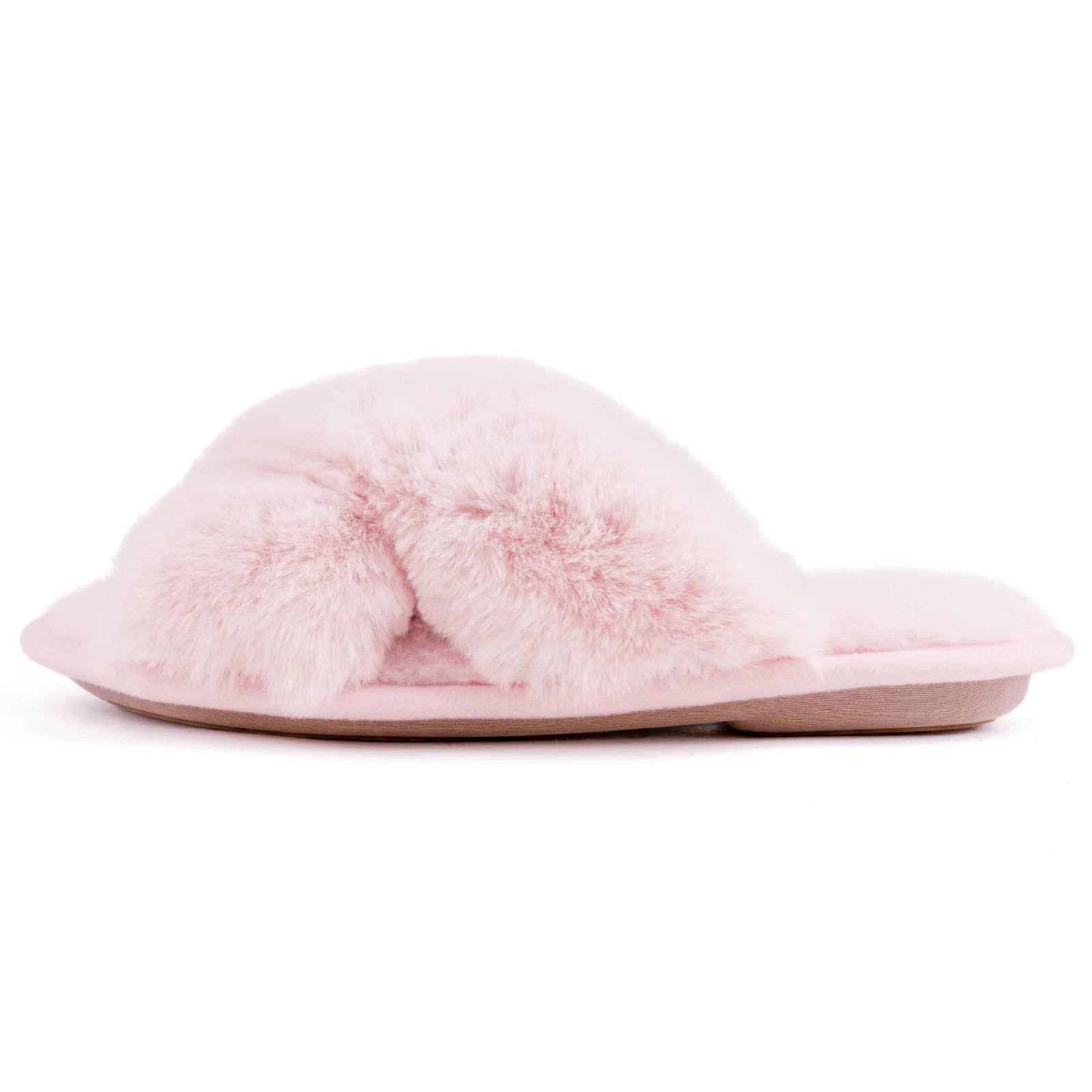 Women's Adeline Cross-Band Faux Fur Slipper