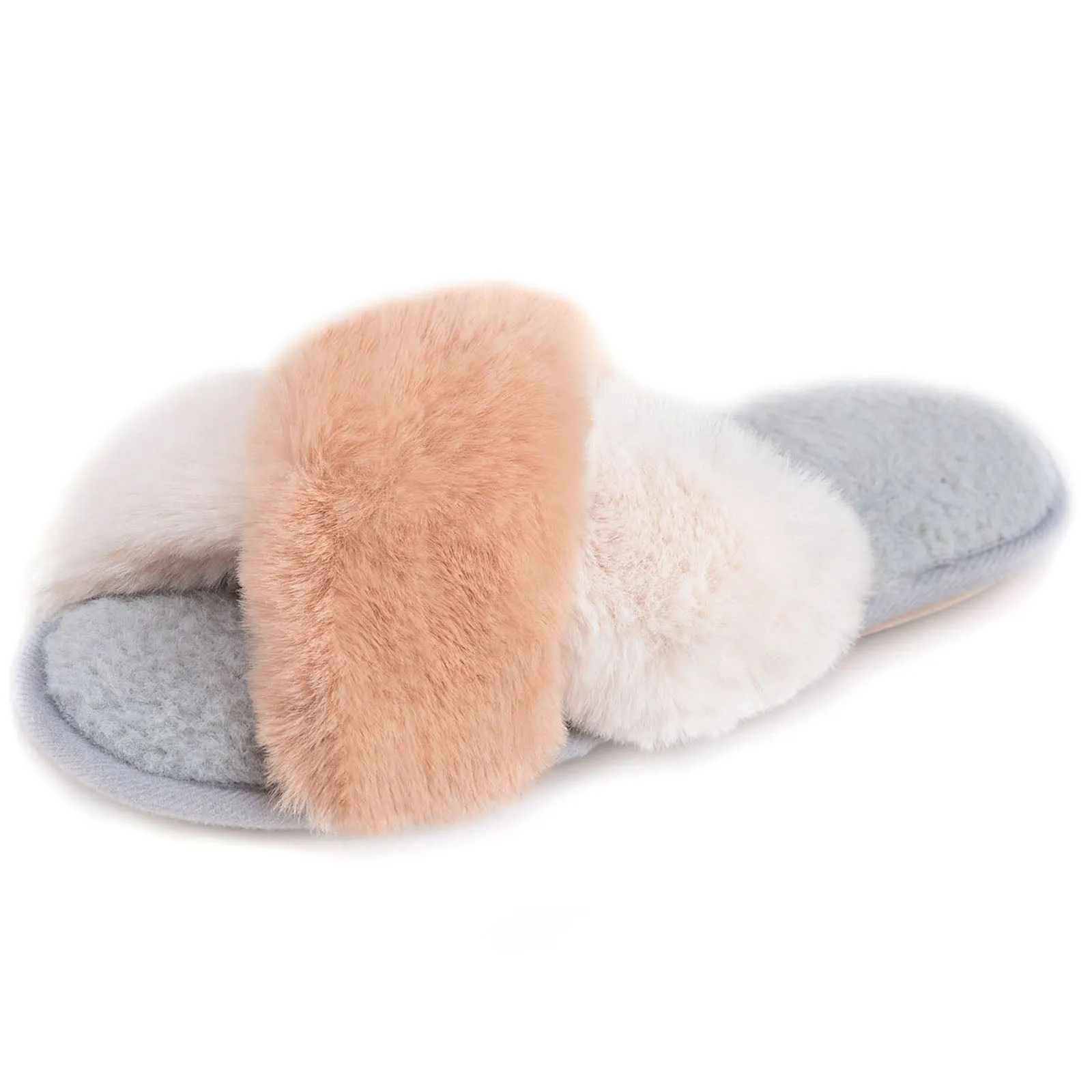 Women's Adeline Cross-Band Faux Fur Slipper