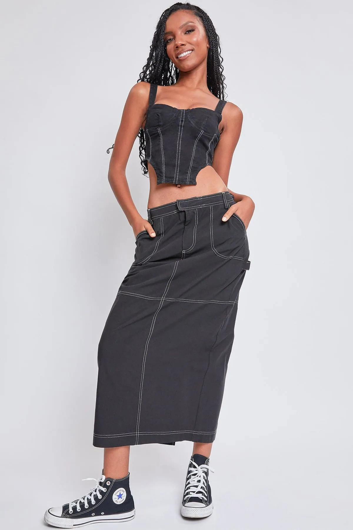 Women's Cargo Maxi Skirt