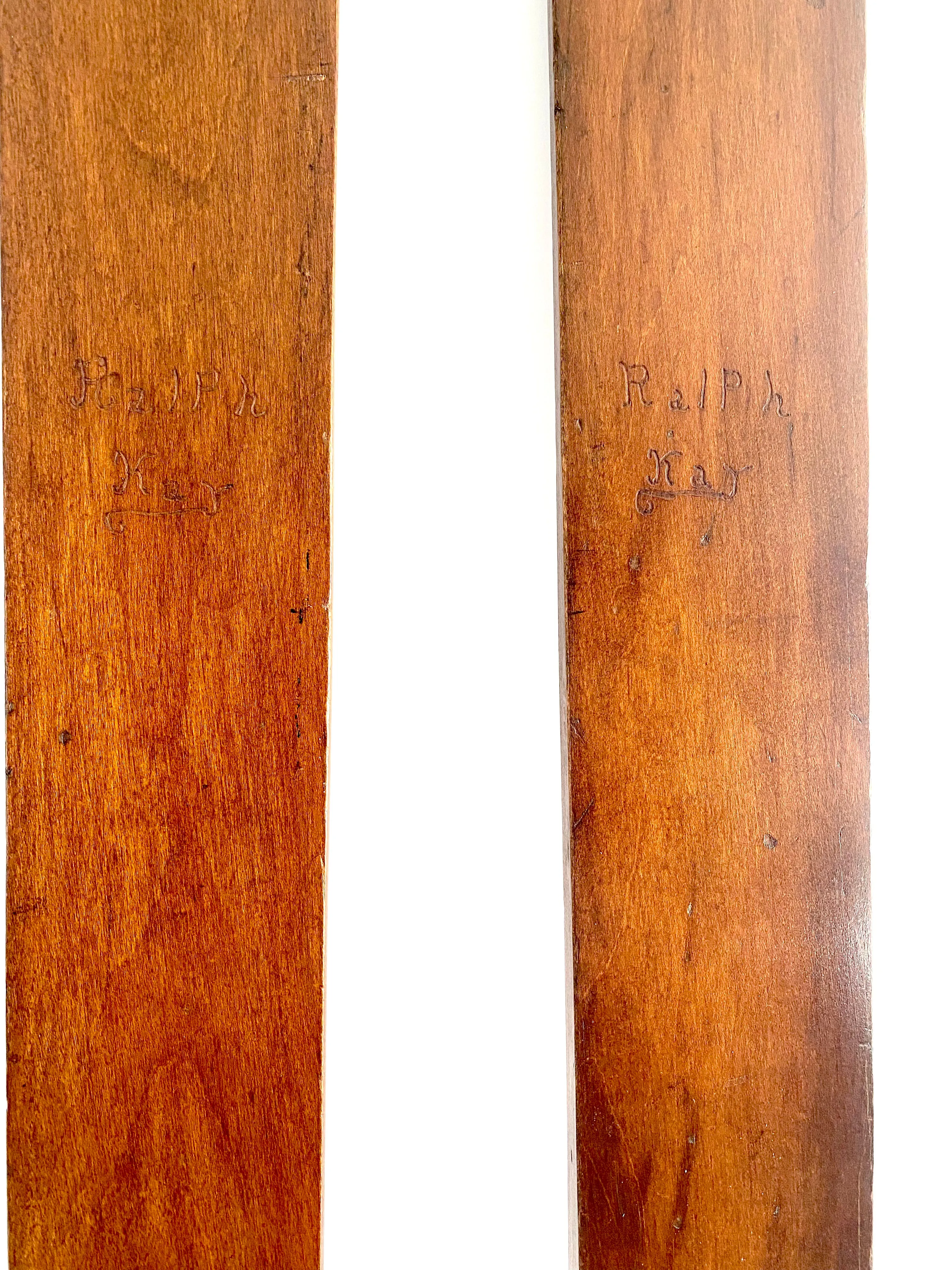 Wooden Montgomery Ward Skis