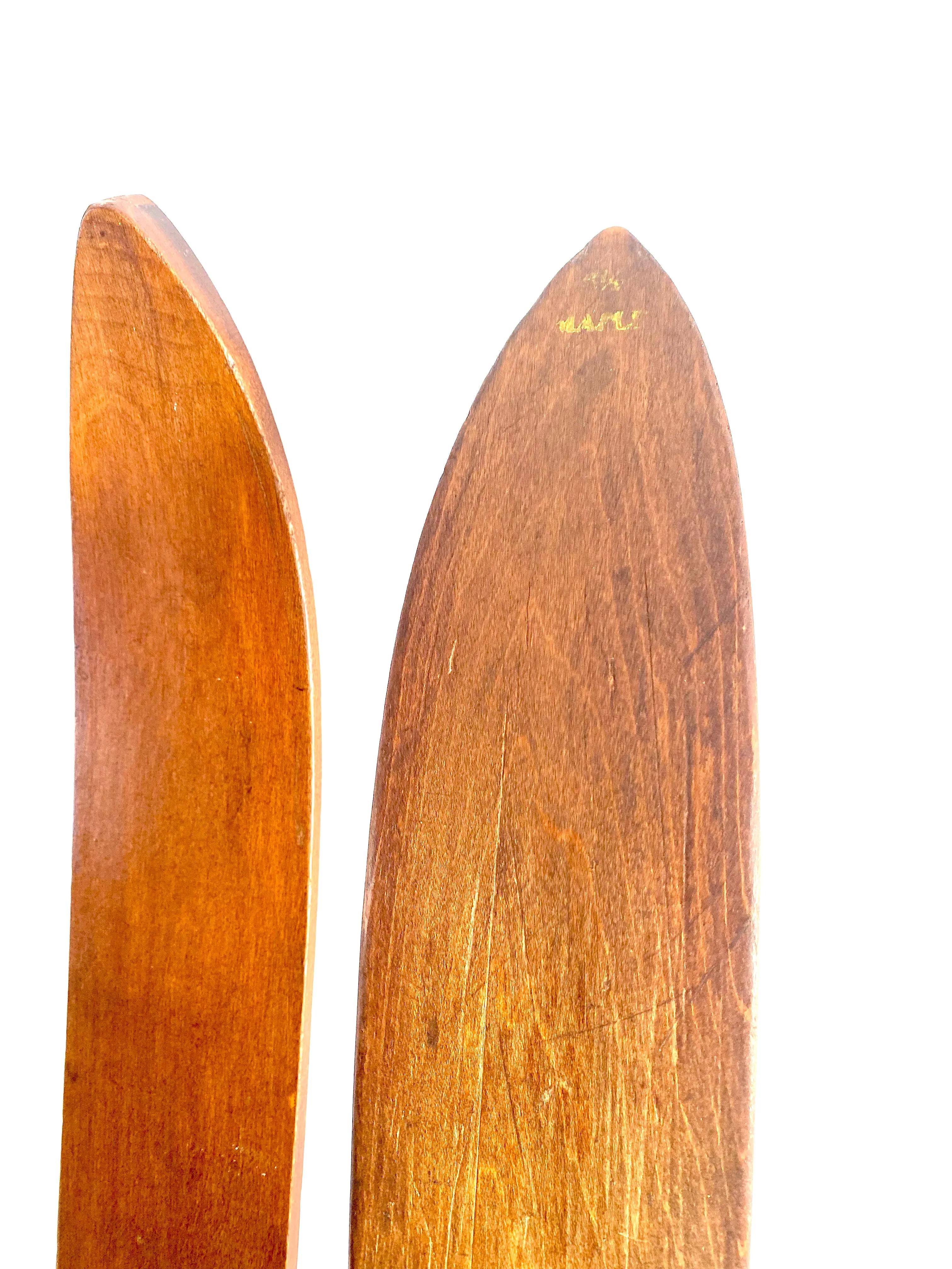 Wooden Montgomery Ward Skis