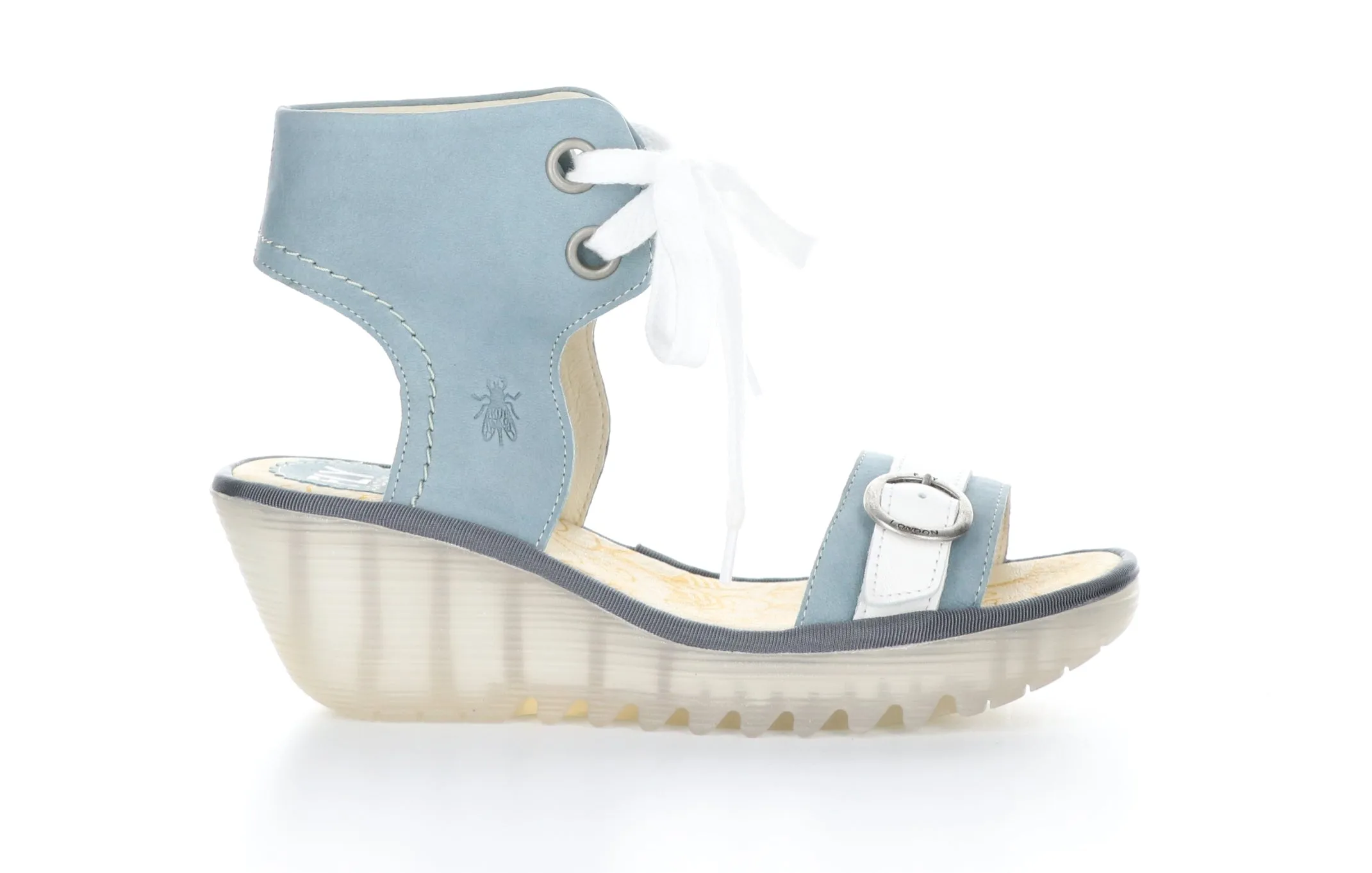 YAJE301FLY Pale Blue/Offwhite Ankle Strap Sandals