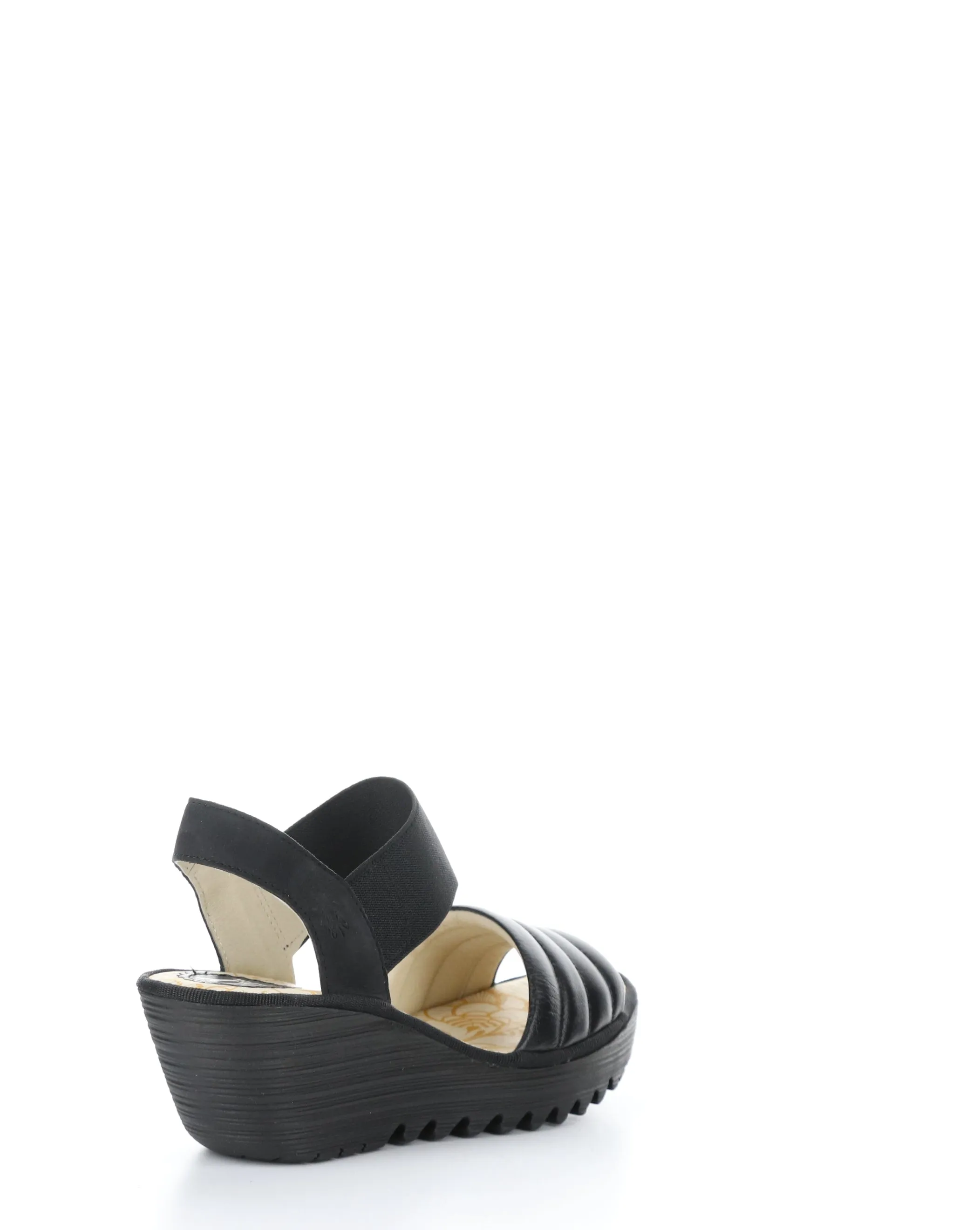 YIKO414FLY 000 BLACK Elasticated Sandals