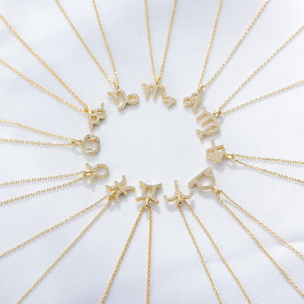 Zodiac Constellation Symbol Necklace